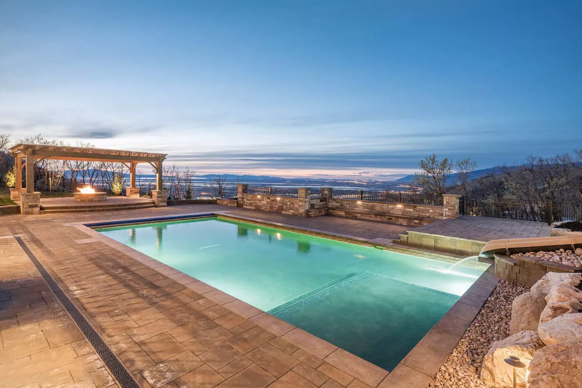 Precision Pools luxury pool project